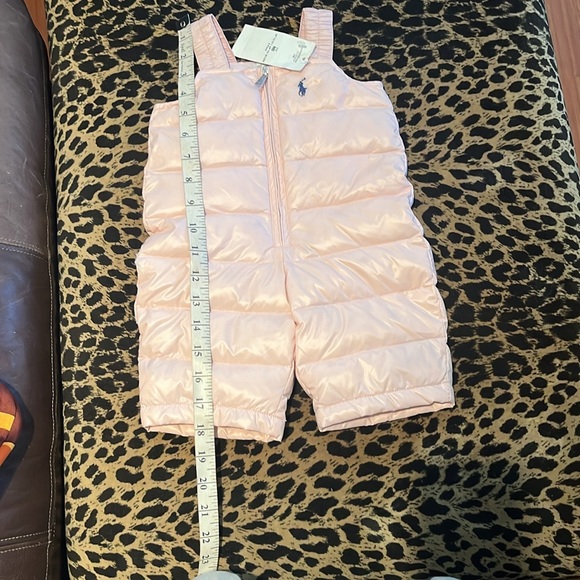 🩷 Ralph Lauren Baby Girl Pink Down Puffer Jacket Snowsuit | 4pc Set | NB - Picture 9 of 13